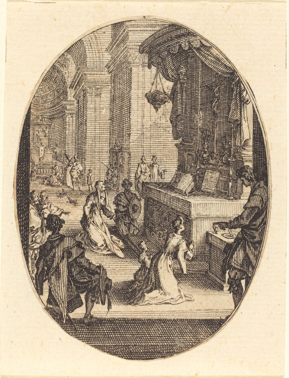 Jumalan kultti, luultavasti 1627. tekijältä Jacques Callot