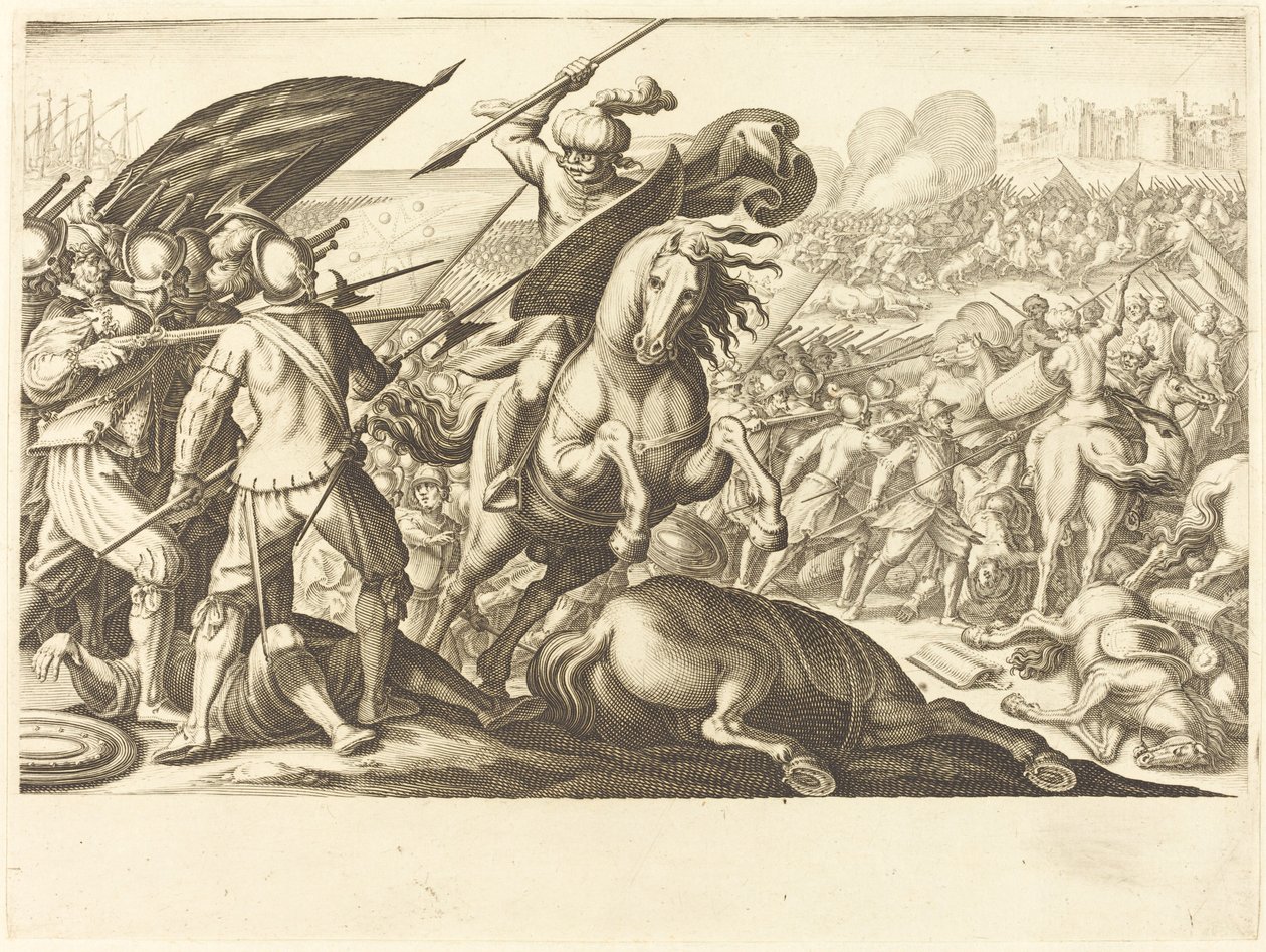 Turkin ratsuväen tappio tekijältä Jacques Callot