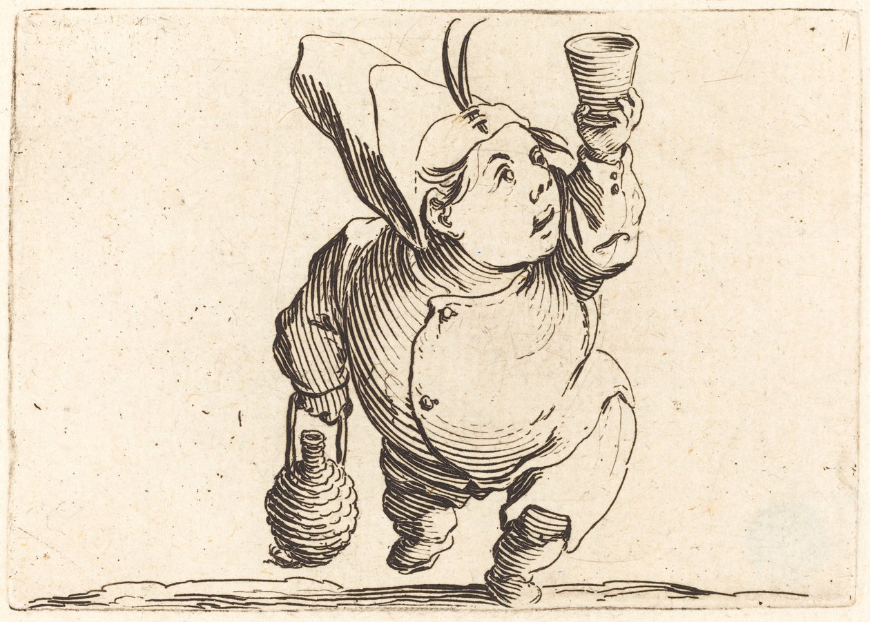 Juomari, Etunäkymä, c. 1622. tekijältä Jacques Callot