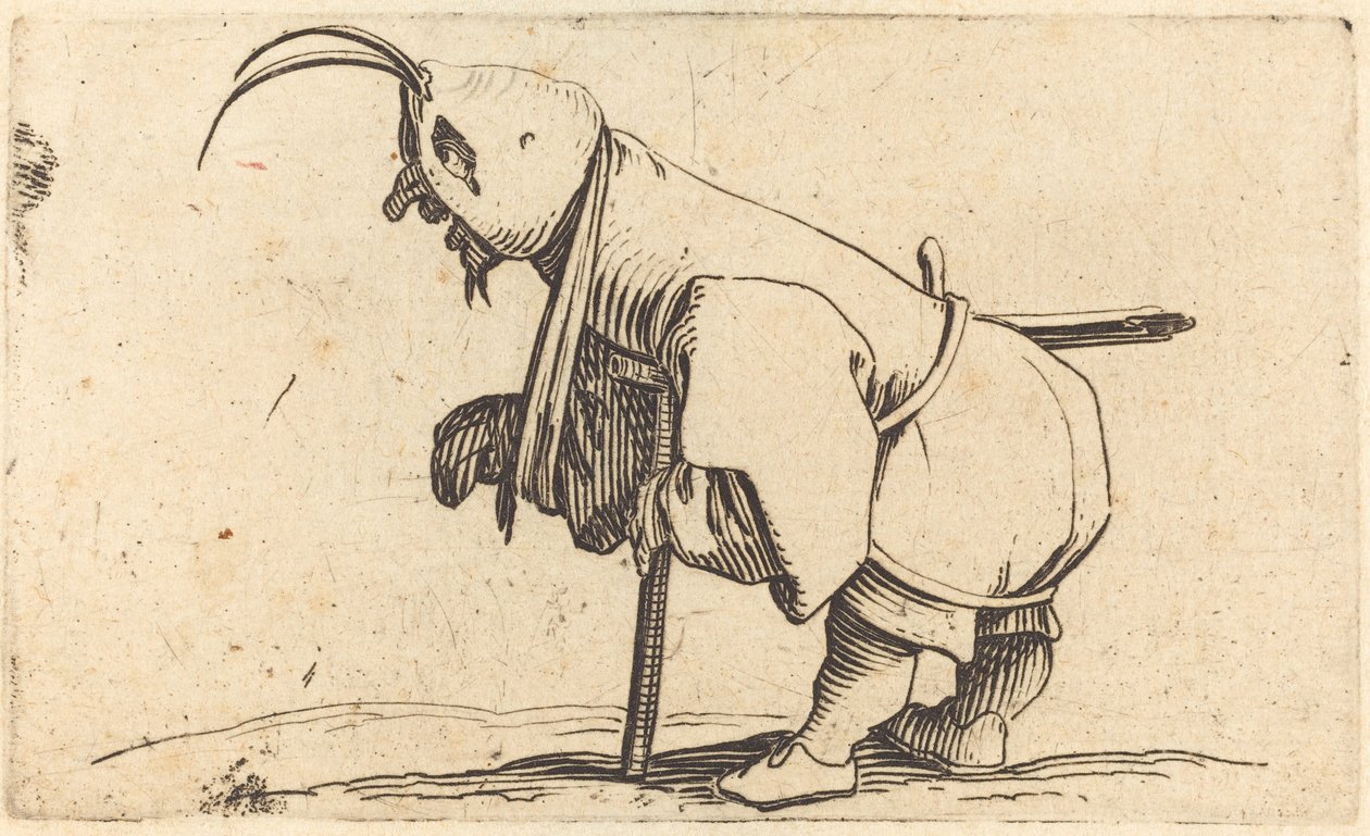 Hooded Cripple, c. 1622. tekijältä Jacques Callot