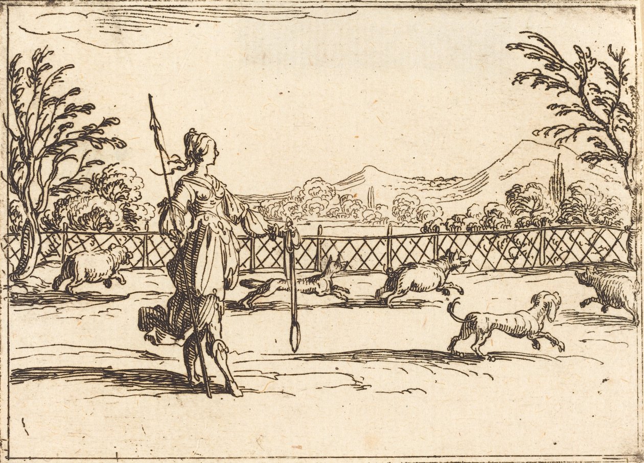 Metsästäjä. tekijältä Jacques Callot