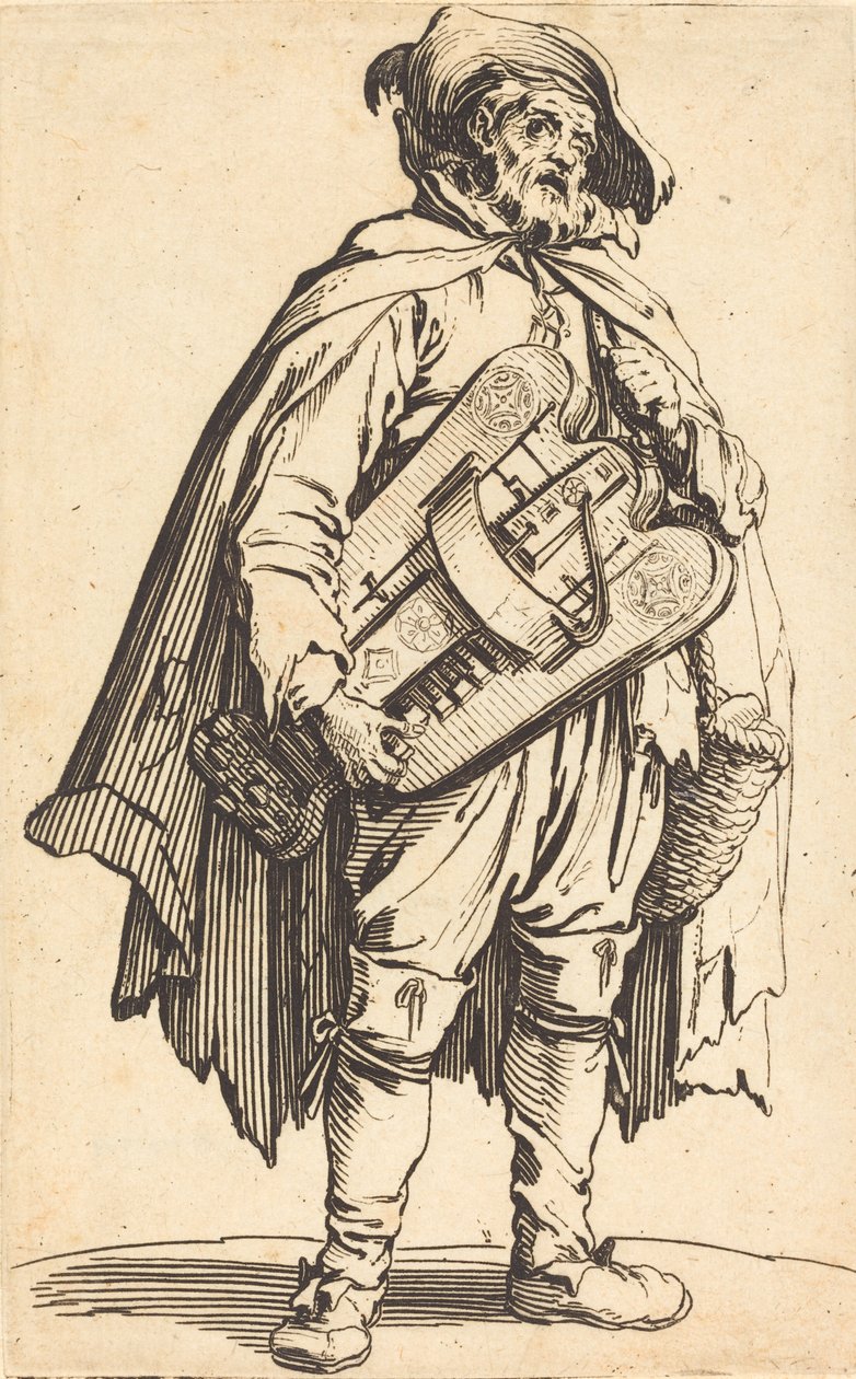 Hurdy-Gurdy Player tekijältä Jacques Callot