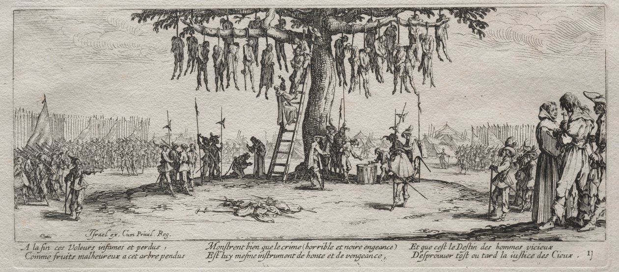 Sodan suuret kurjuudet: Hanging tekijältä Jacques Callot