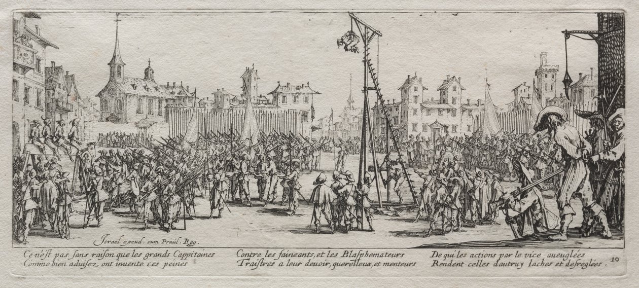Sodan suuret kurjuudet: Strappado tekijältä Jacques Callot