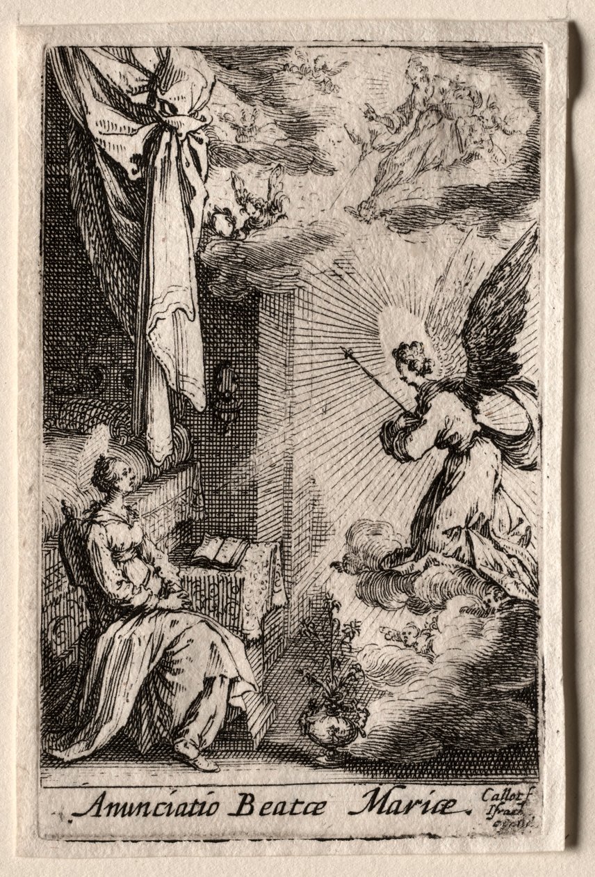 Neitsyen elämä: Ilmoitus. tekijältä Jacques Callot