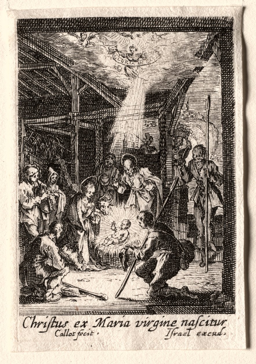 Neitsyen elämä: Syntymä. tekijältä Jacques Callot