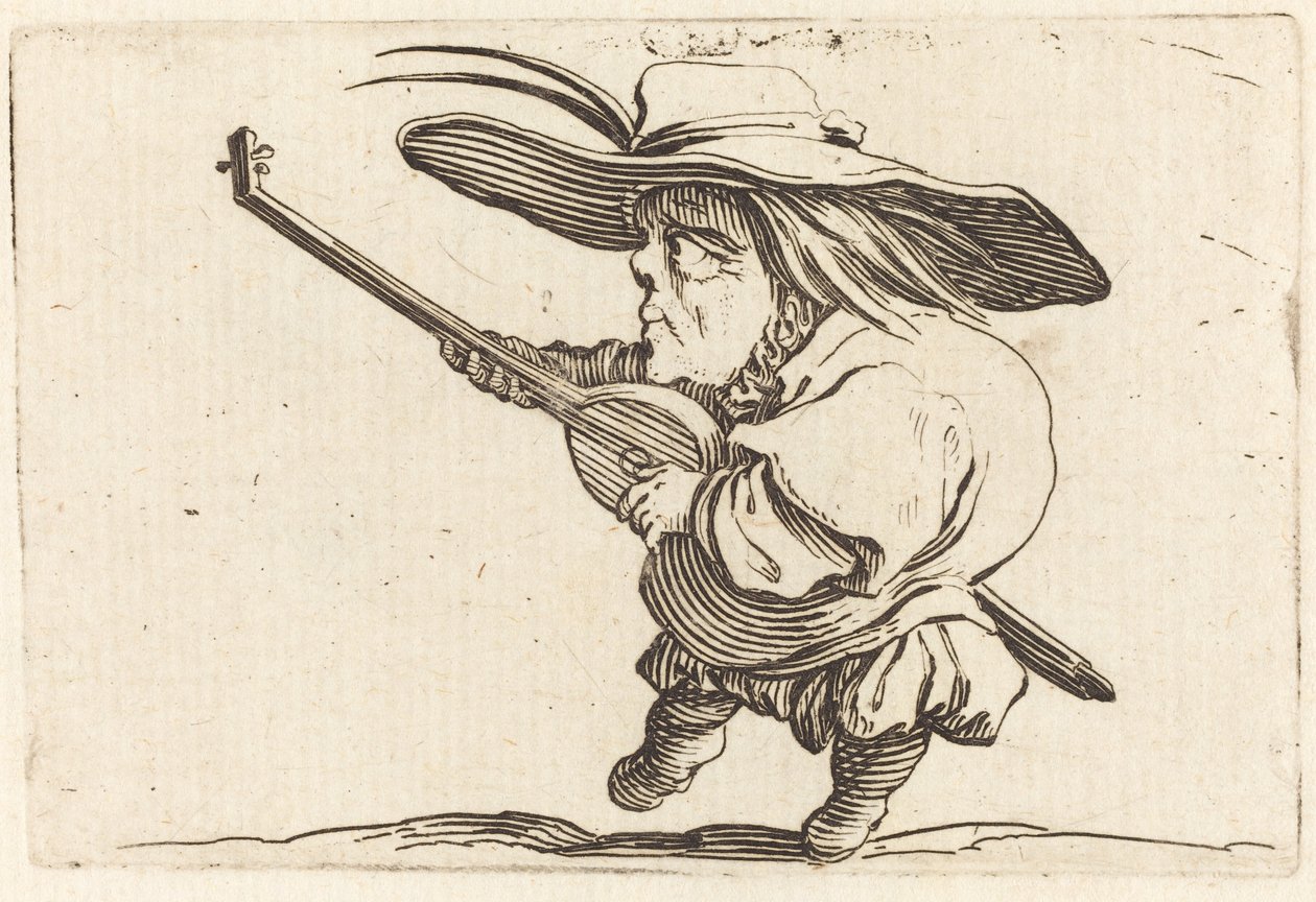 Luutun soittaja tekijältä Jacques Callot