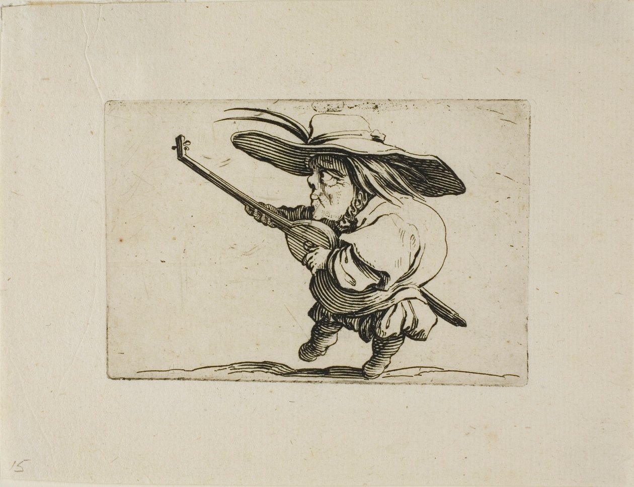 Luutusoitin, Varie Figure Gobbi tekijältä Jacques Callot