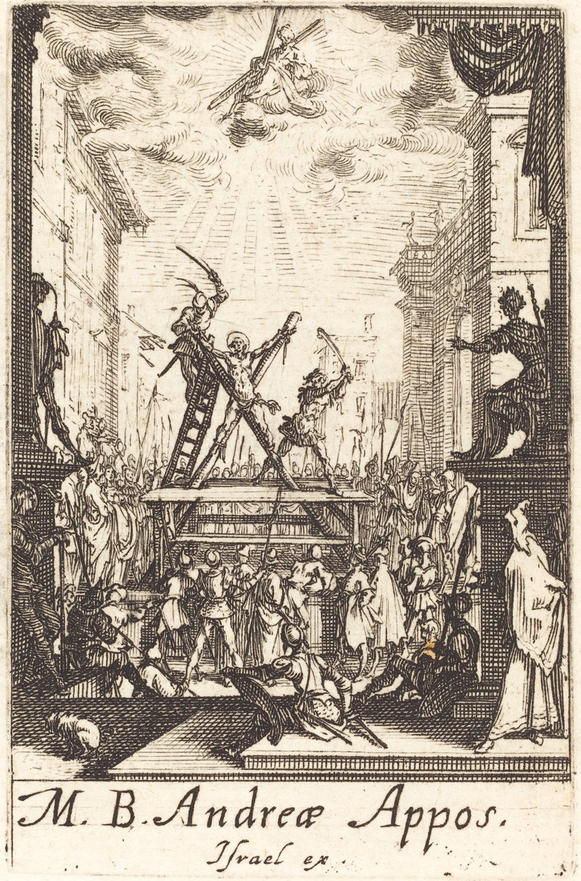 Pyhän Andreaksen marttyyrikuolema tekijältä Jacques Callot