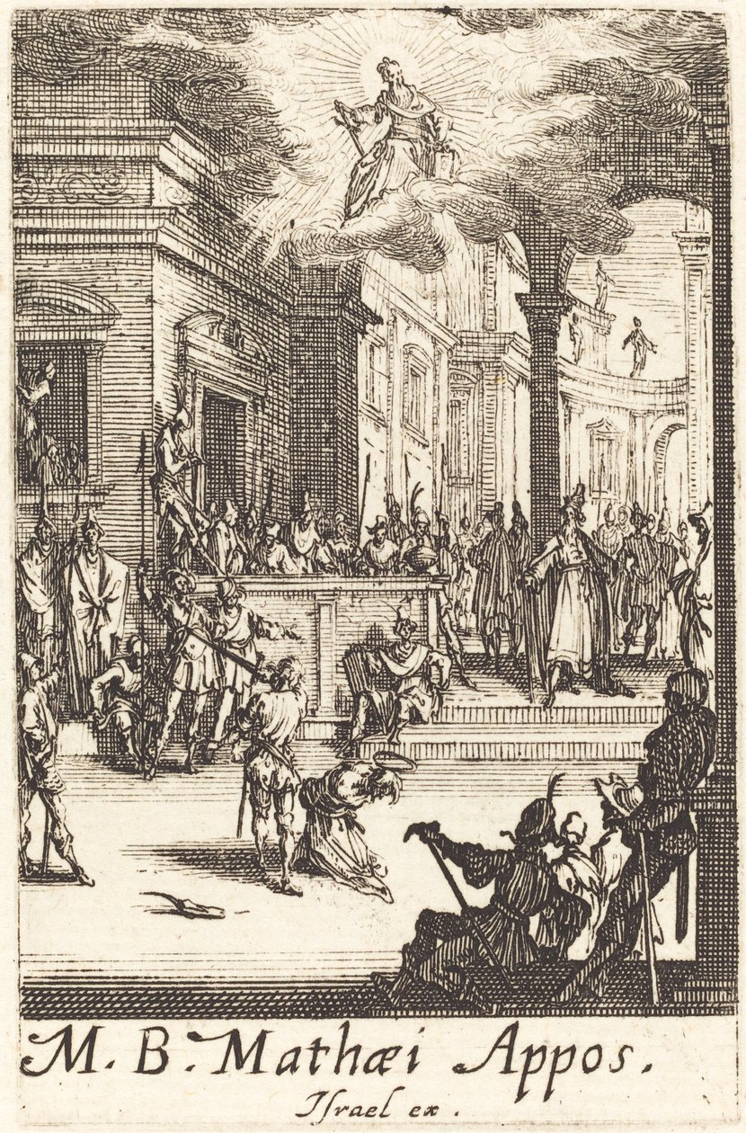 Pyhän Matteuksen marttyyrikuolema tekijältä Jacques Callot