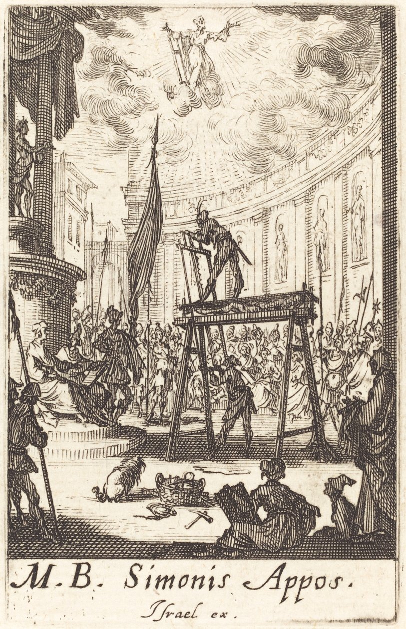 Pyhän Simonin marttyyrikuolema tekijältä Jacques Callot