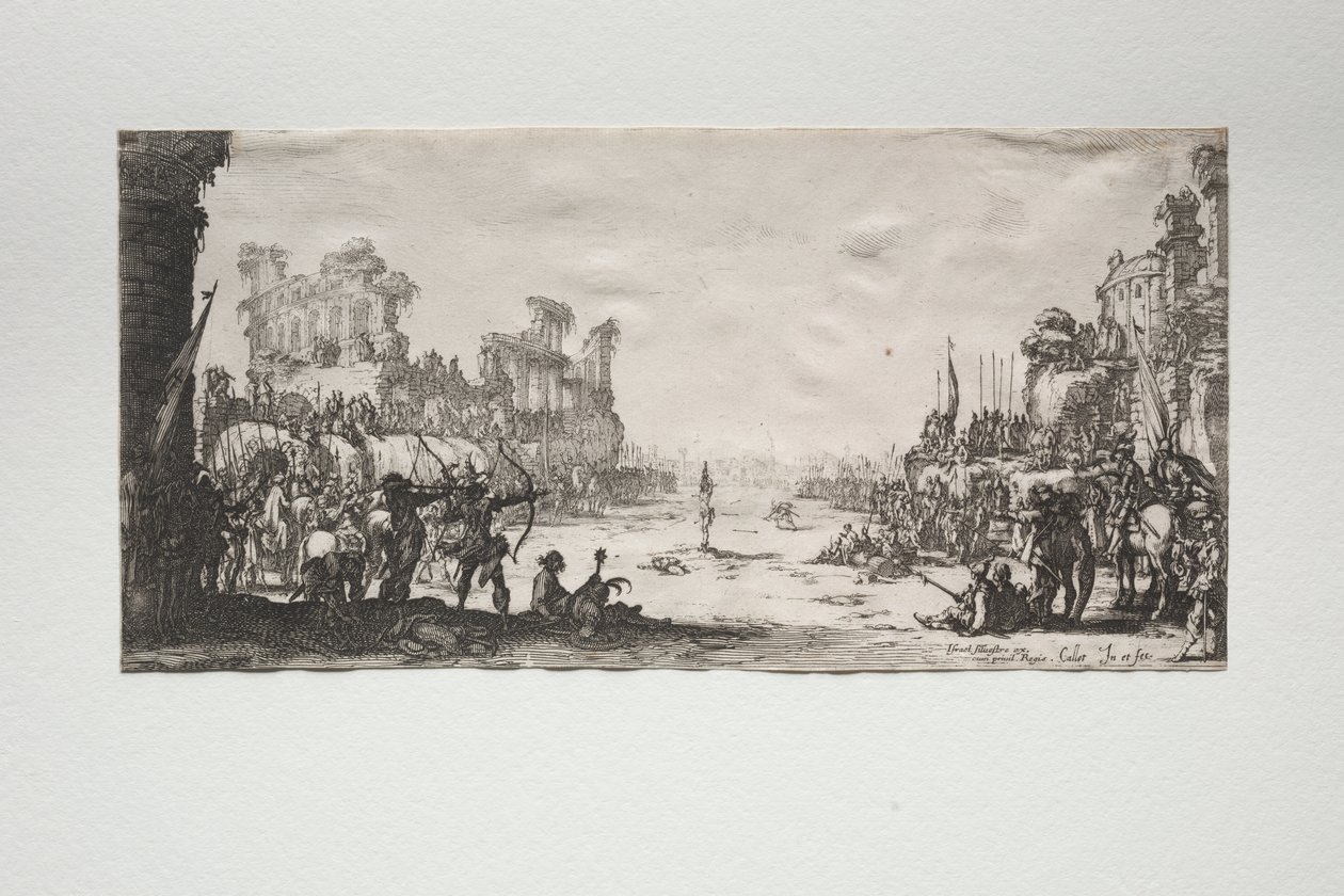 Pyhän Sebastianin marttyyrikuolema tekijältä Jacques Callot