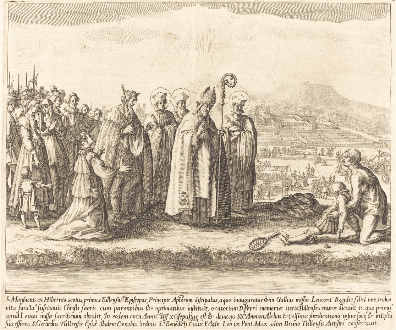Saint Mansuyn ihme tekijältä Jacques Callot
