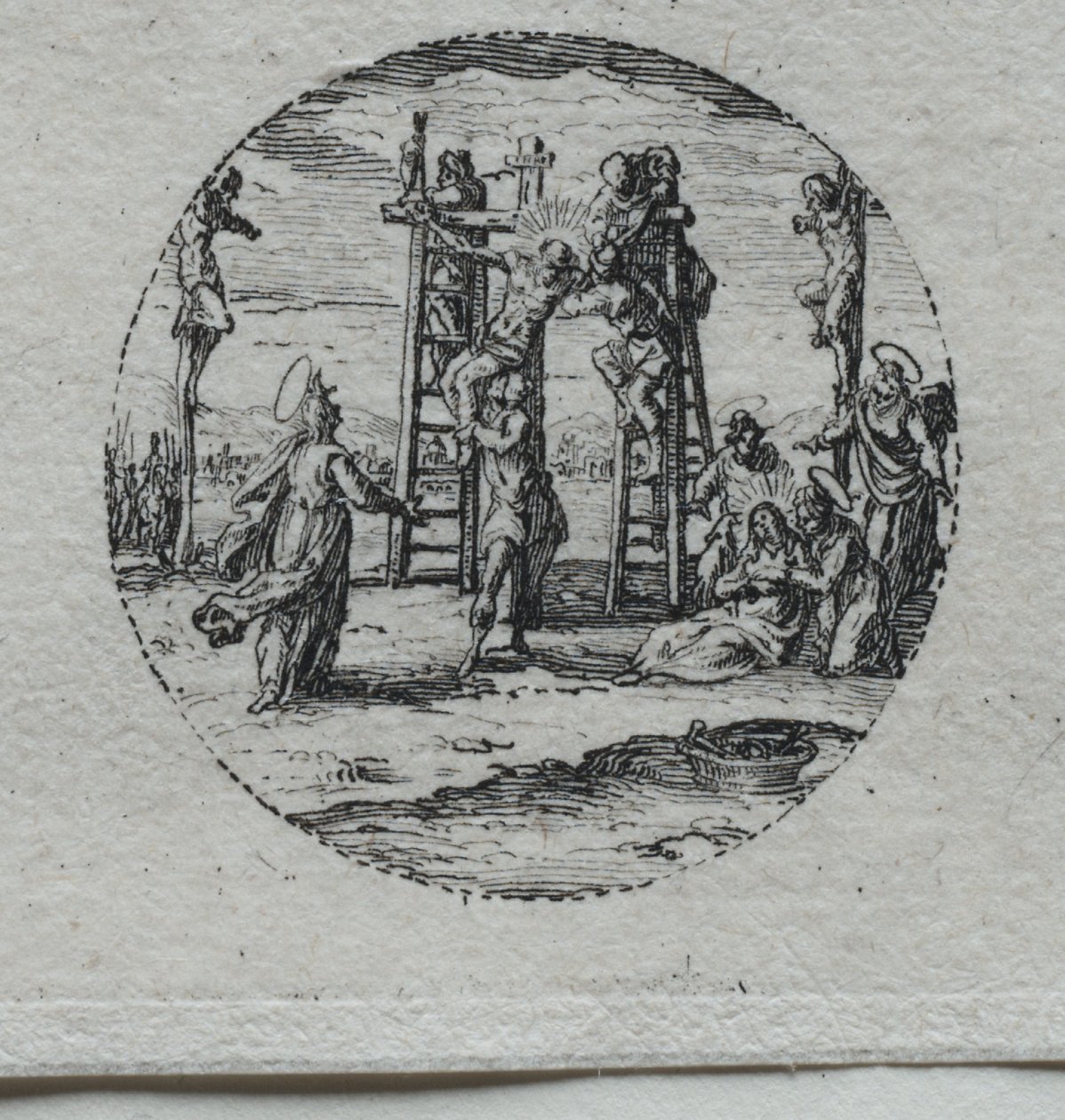 Passion mysteerit: Ristiinnaulitseminen. tekijältä Jacques Callot