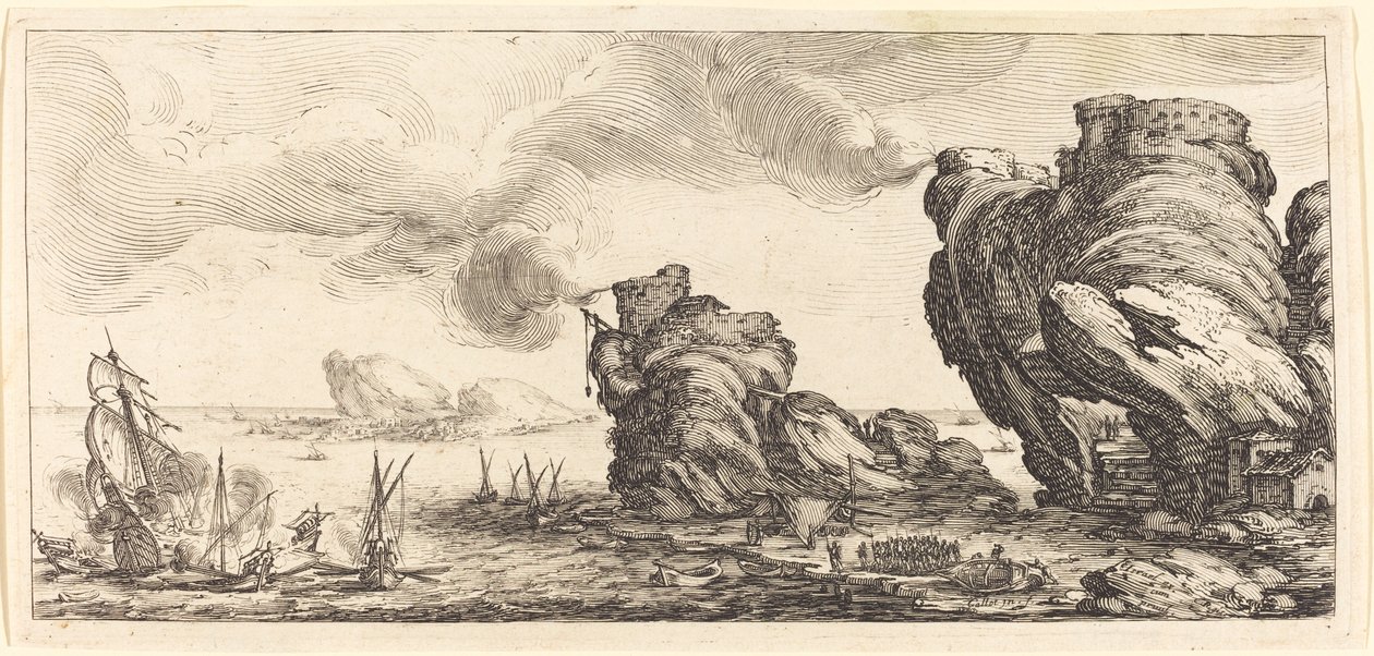 Merivoimien taistelu tekijältä Jacques Callot