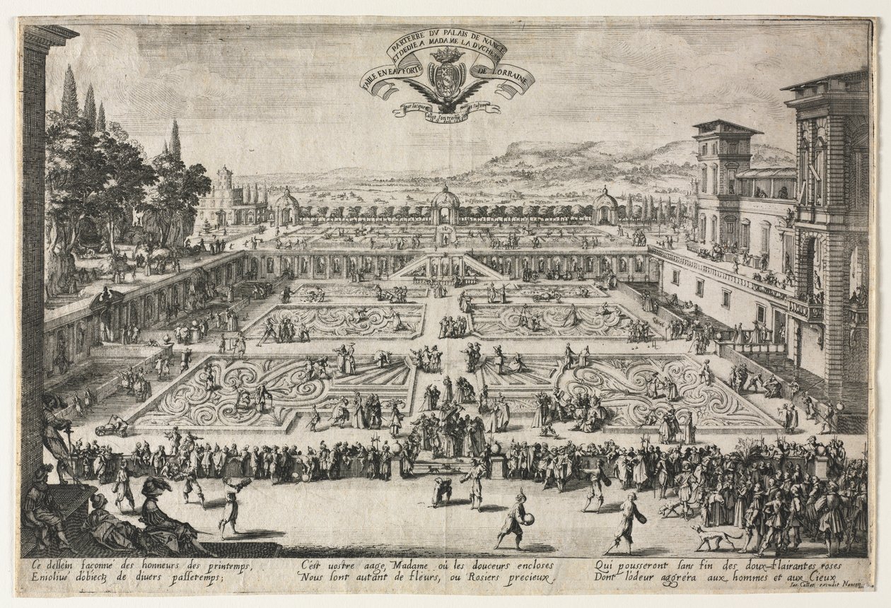 Palace Gardens Nancyssa tekijältä Jacques Callot