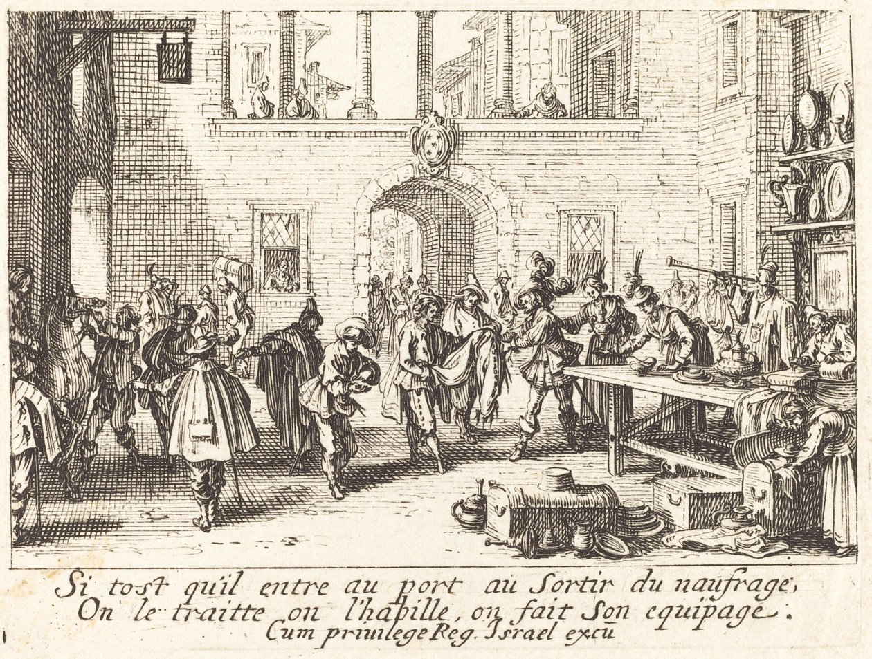 Vanhemmat antavat lahjoja tekijältä Jacques Callot