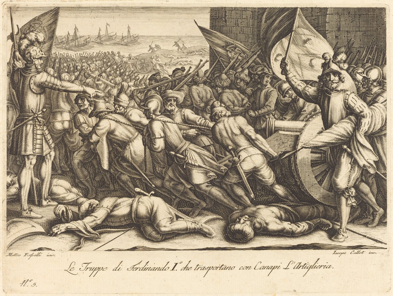 Joukkojen paluu, n. 1614. tekijältä Jacques Callot