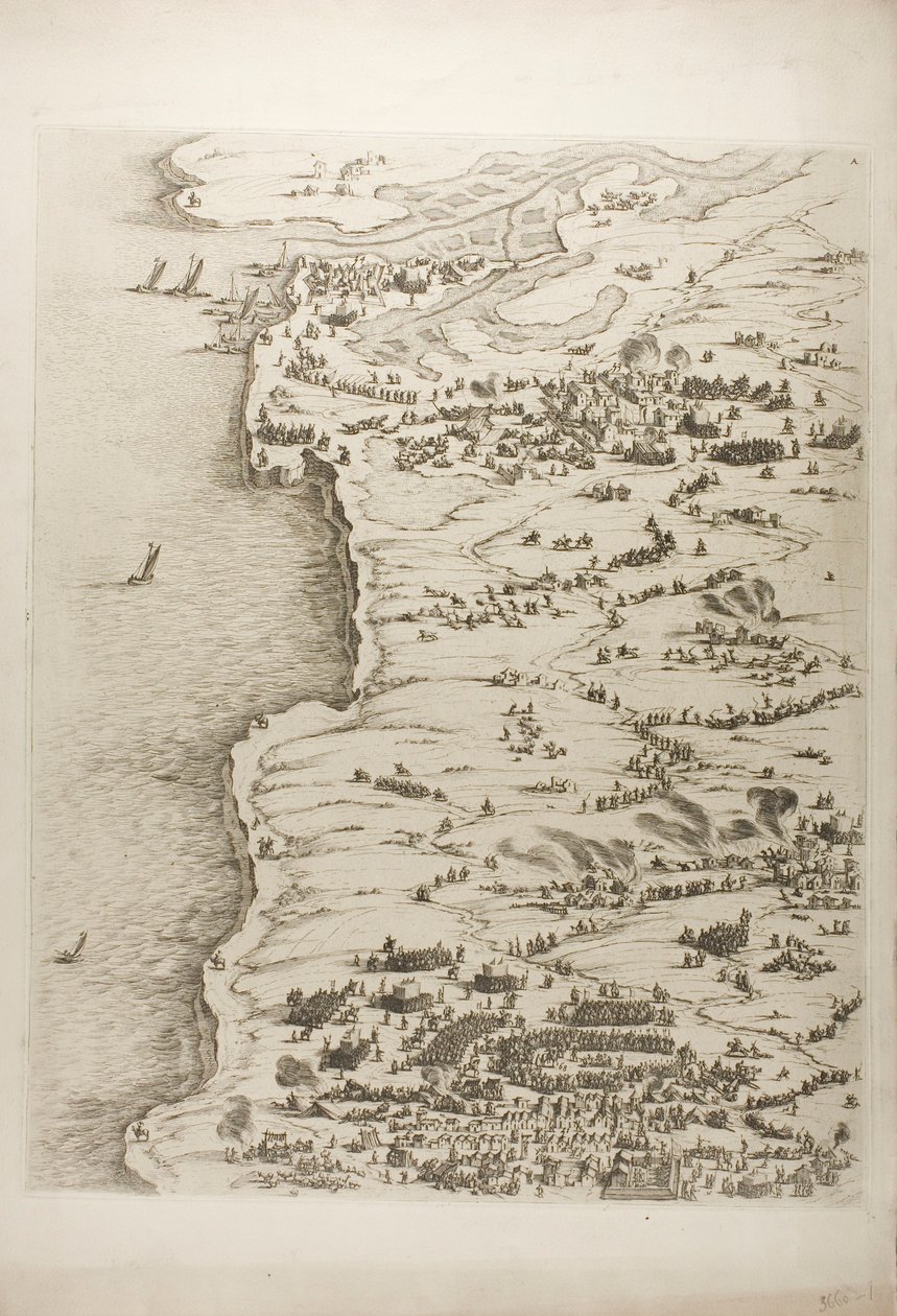 La Rochellen piiritys, yksi levy tekijältä Jacques Callot