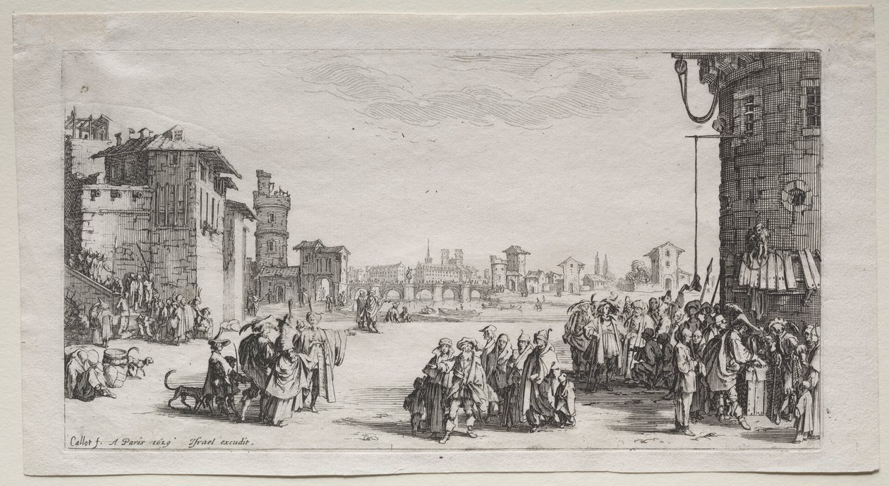 Orjamarkkinat, 1629. tekijältä Jacques Callot