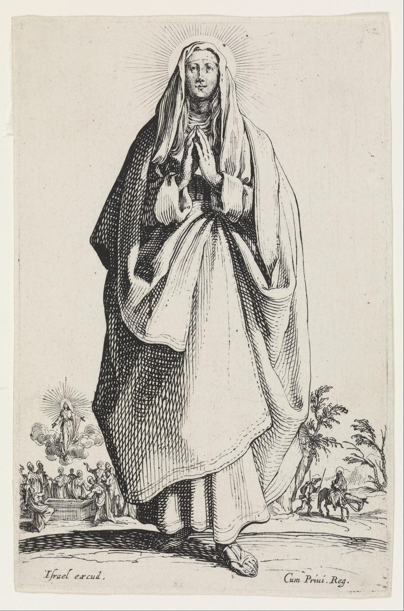 Neitsyt Maria tekijältä Jacques Callot