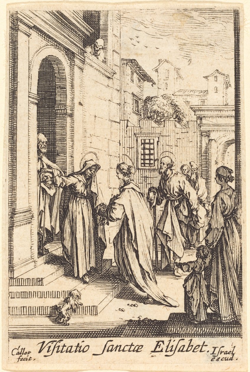 Vierailu vuonna 1630 tai sen jälkeen. tekijältä Jacques Callot