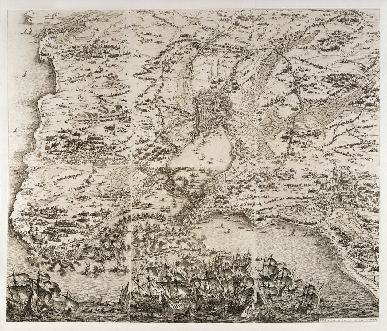 La Rochellen piiritys ... tekijältä Jacques Callot