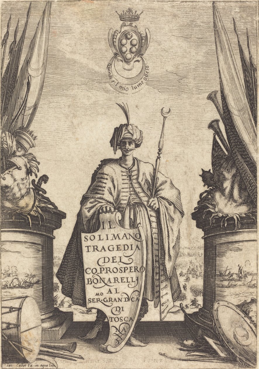 Otsikko "Il Suleiman" tekijältä Jacques Callot