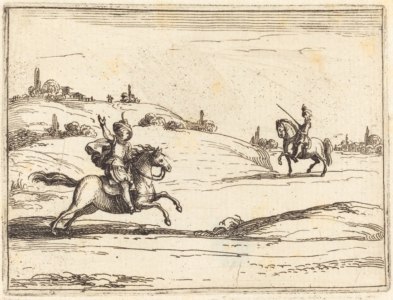 Kaksi Ritaria tekijältä Jacques Callot