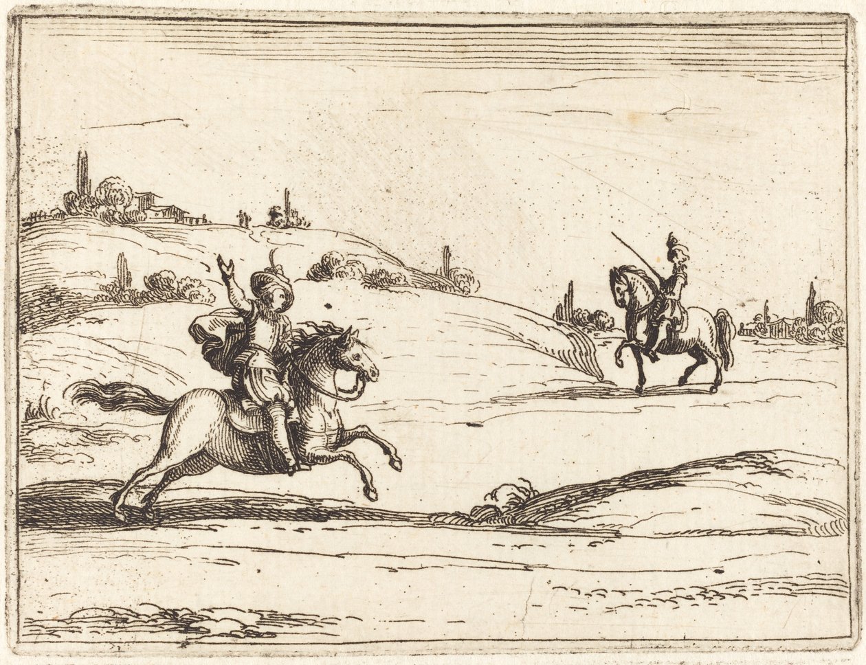 Kaksi Ritaria tekijältä Jacques Callot