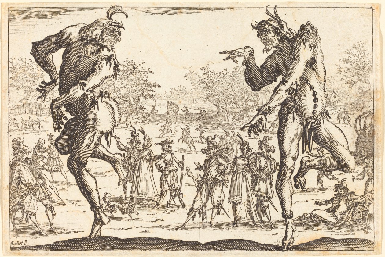 Kaksi Zannia tekijältä Jacques Callot