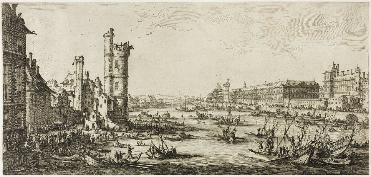 Näkymä Louvresta tekijältä Jacques Callot