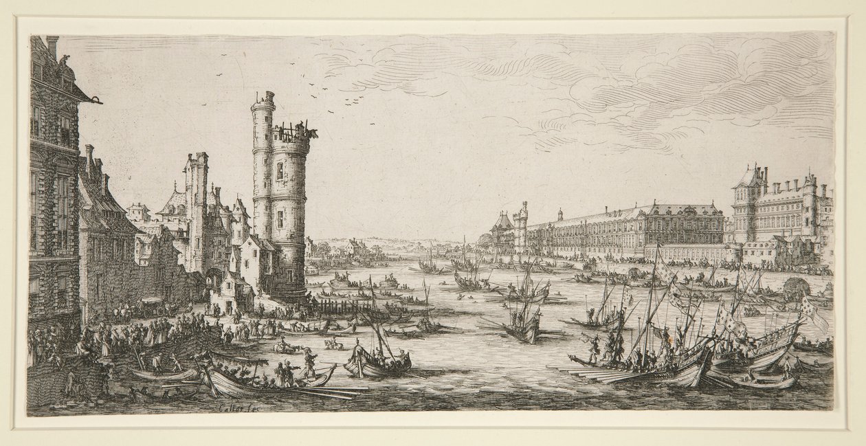Näkymä Louvresta tekijältä Jacques Callot