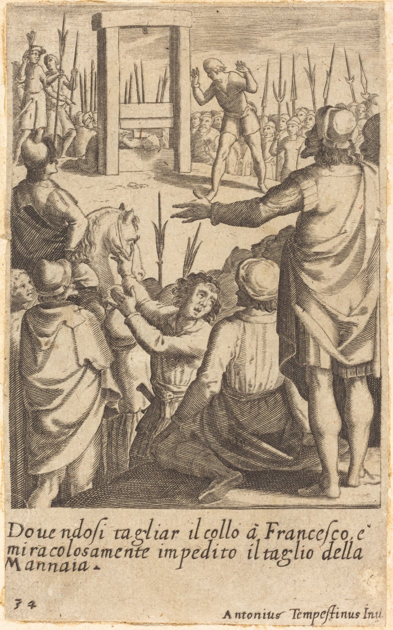 Francesco tekijältä Jacques Callot after Antonio Tempesta