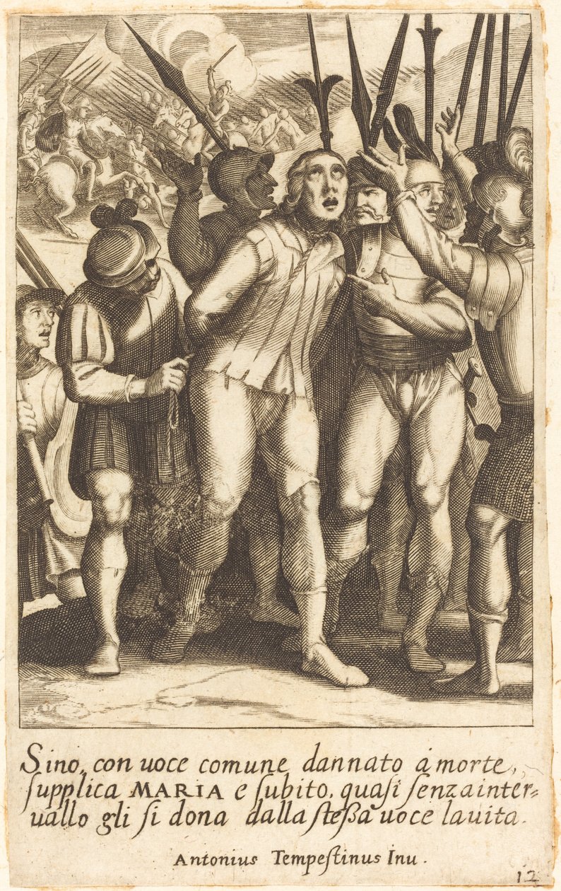 Kiinalais tekijältä Jacques Callot after Antonio Tempesta