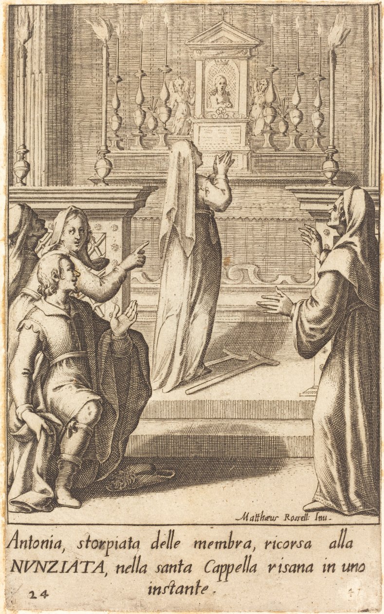 Antonia tekijältä Jacques Callot after Matteo Rosselli