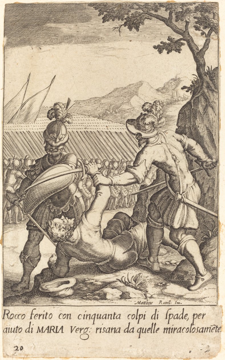 Rocco tekijältä Jacques Callot after Matteo Rosselli