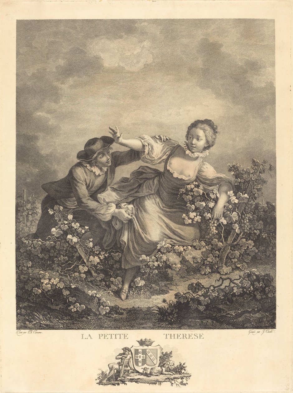 La Petite Therese tekijältä Jacques Couché after Jacques Philippe Caresme
