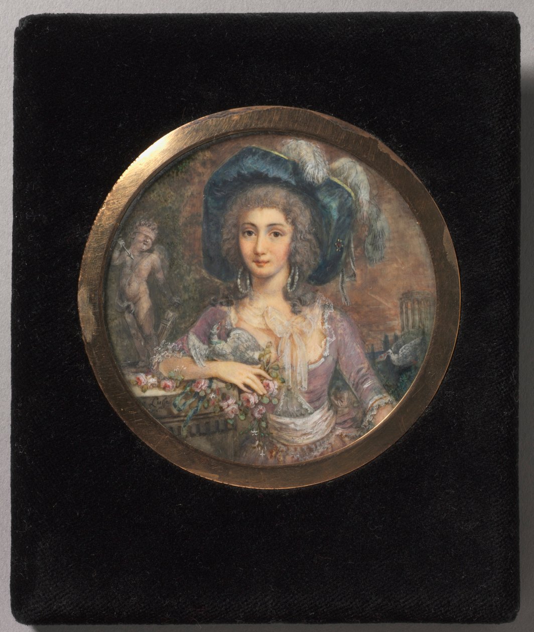 Mademoiselle Colombin muotokuva, 1788. tekijältä Jacques Delusee
