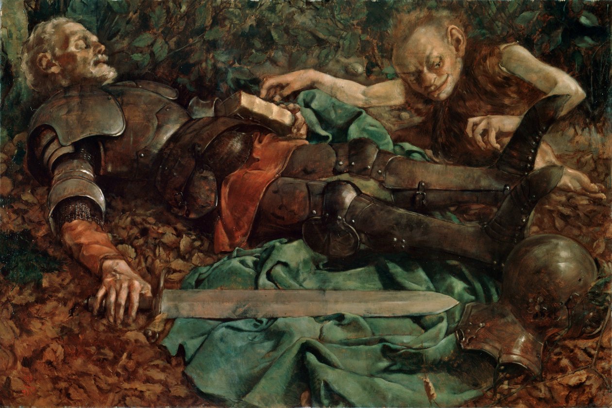 "Haavoittunut ritari", 1931. tekijältä Jacques Laudy