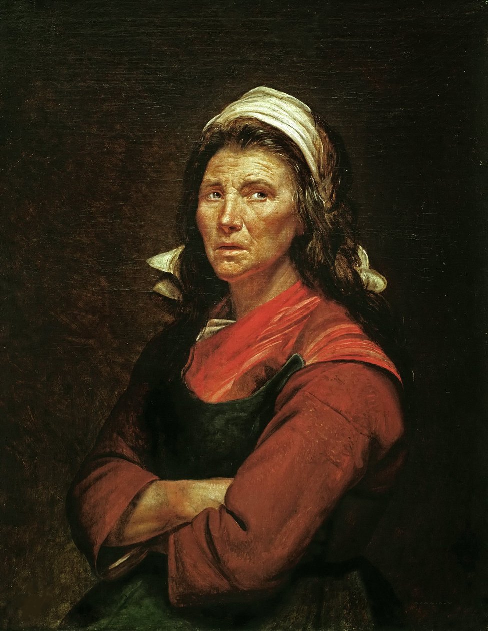 Vihannesmyyjä, 1789. tekijältä Jacques Louis David