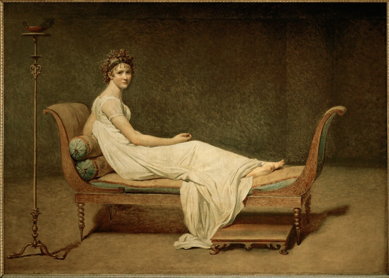 Mme Recamier, o.s. Julie Bernard ... tekijältä Jacques Louis David