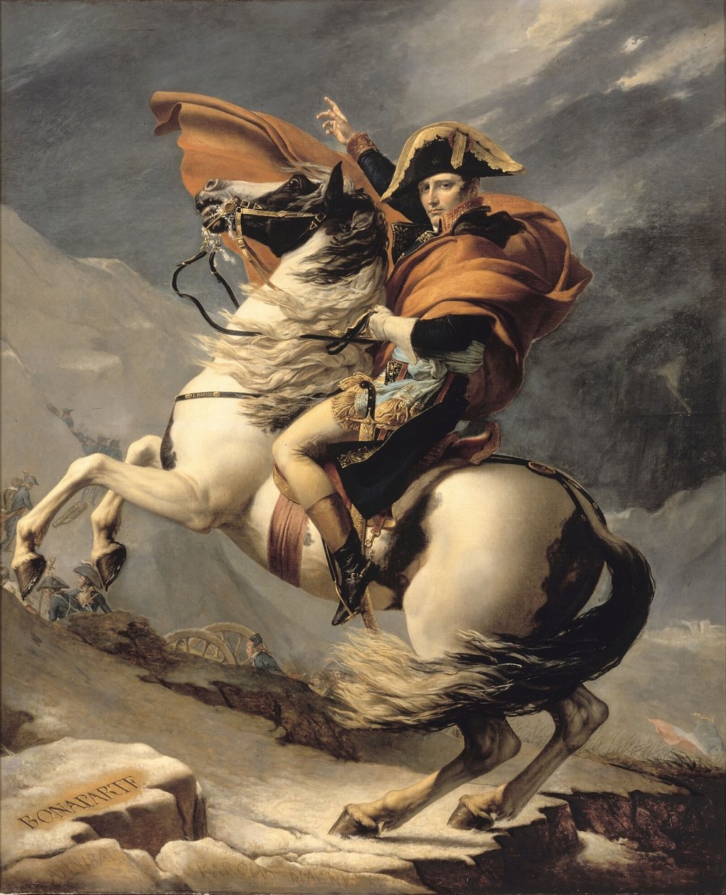 Napoleon Crossing lps tekijältä Jacques Louis David