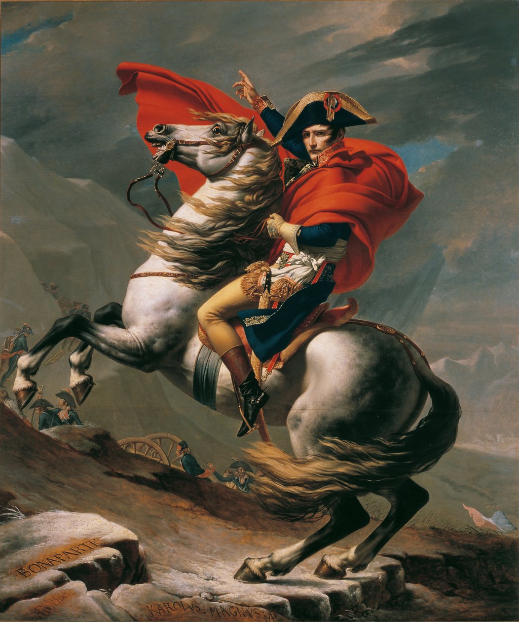 Napoleon Suuressa St. Bernhardissa tekijältä Jacques Louis David