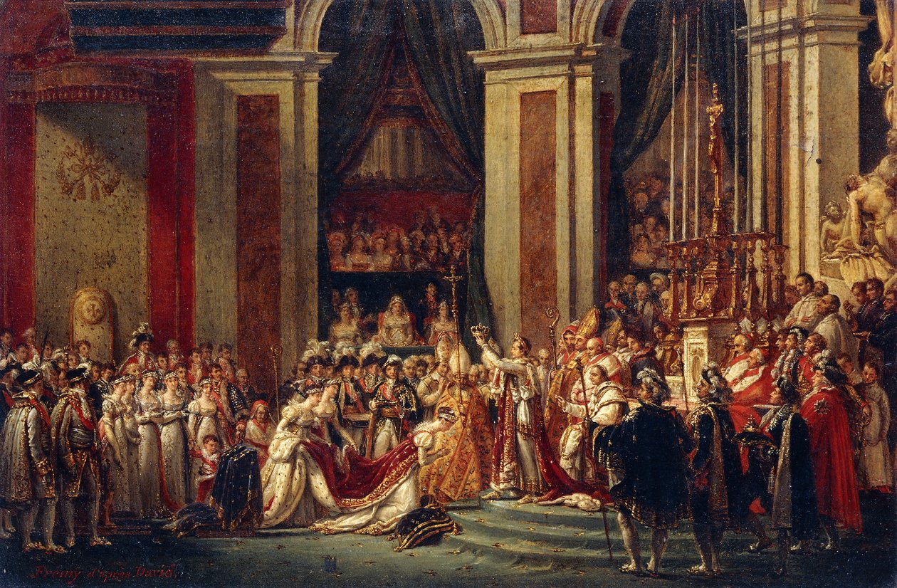 Napoleon kruunaa Josephinen tekijältä Jacques Louis David