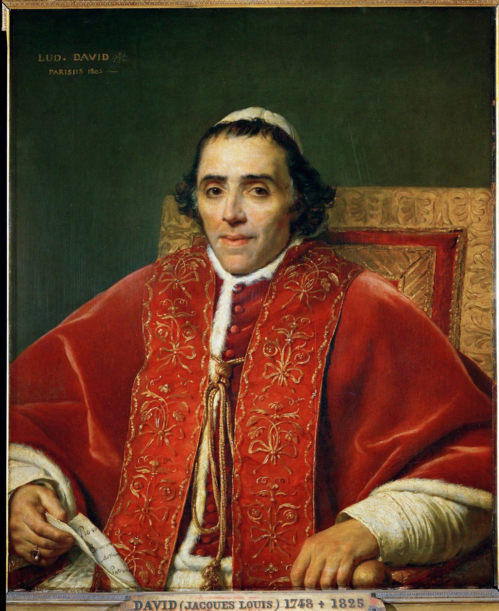 Paavi Pius VII ... tekijältä Jacques Louis David