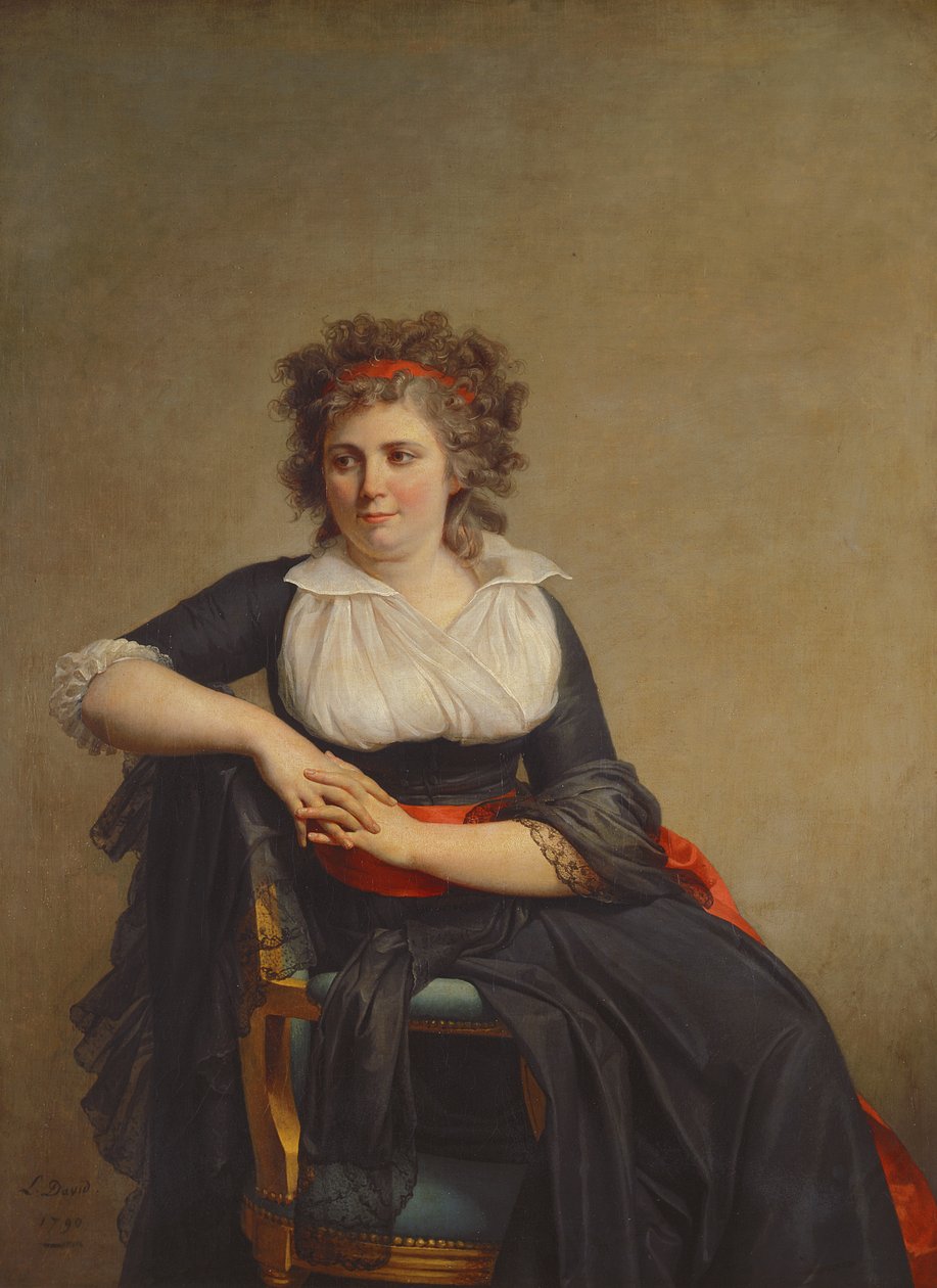 Robertine Tourteau, Marquise dOrvilliers (1772-1862) 1790 tekijältä Jacques Louis David