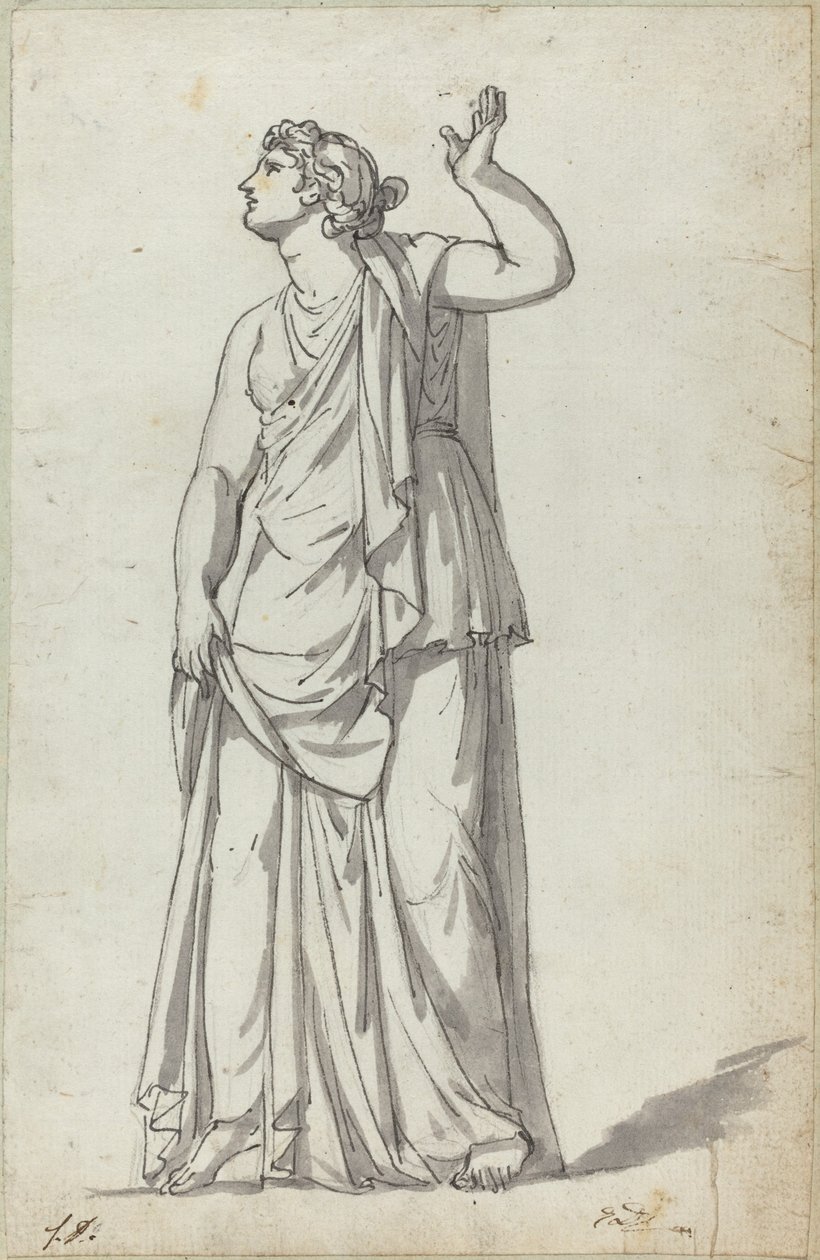 Roomalainen museopatsas (Anchyrrhoe) tekijältä Jacques Louis David