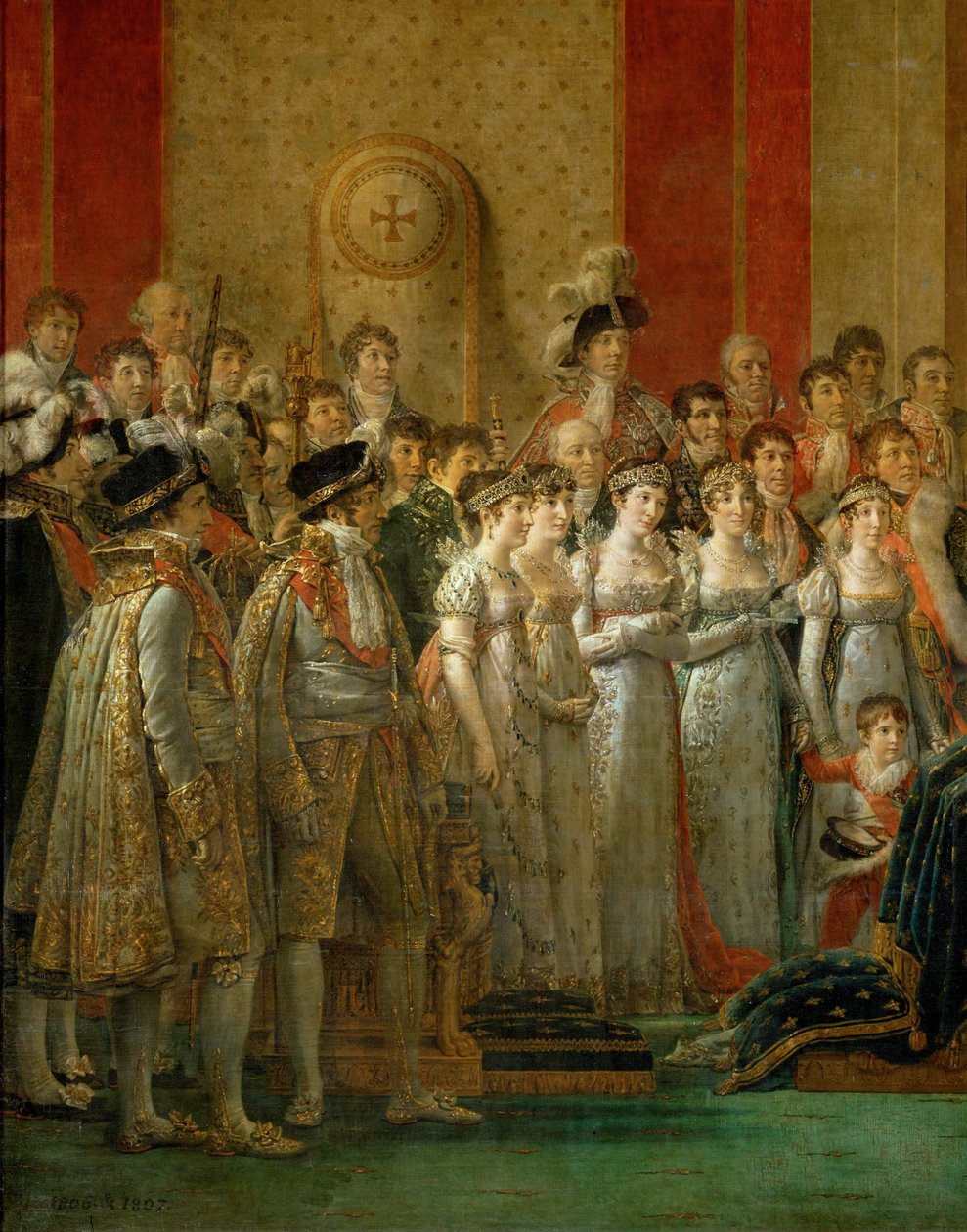 Napoleonin kruunajaiset Notre-Damessa ... tekijältä Jacques Louis David