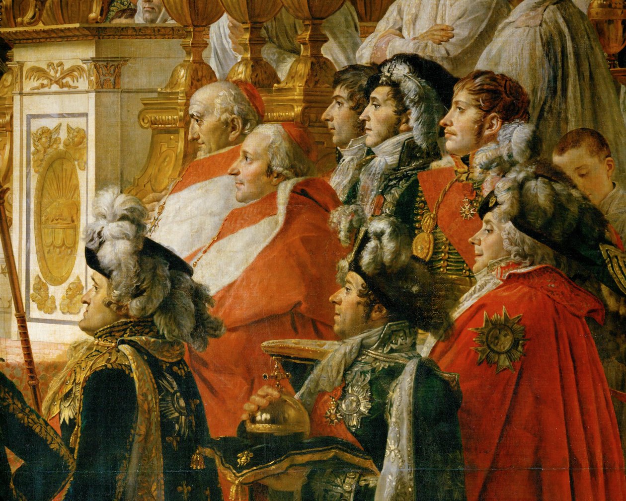 Napoleonin kruunajaiset Notre-Damessa ... tekijältä Jacques Louis David